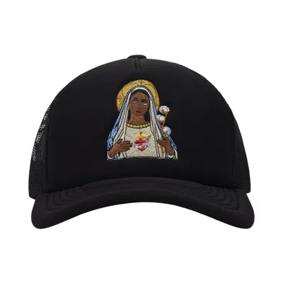 Pre-owned Denim Tears Madonna Trucker Hat 'black' | Men's Size Onesize
