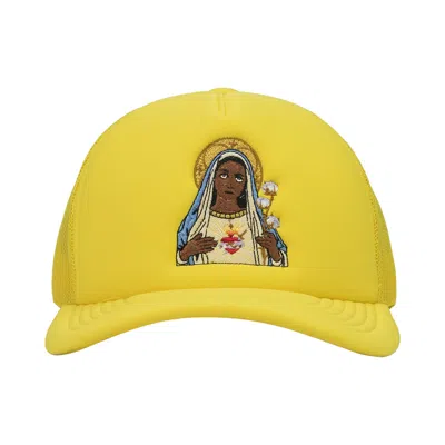 Pre-owned Denim Tears Mary Trucker Cap 'yellow' | Men's Size Onesize