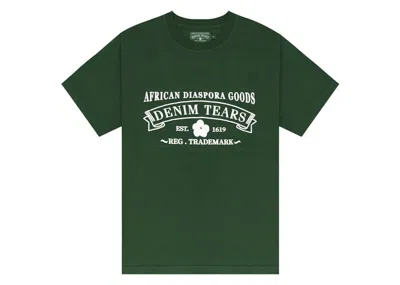 Pre-owned Denim Tears Men's  Adg Tee Shirt In Green