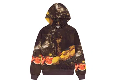 Pre-owned Denim Tears Men's  Baroque Still Fruit Painting Hoodie In Multi