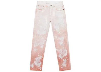 Pre-owned Denim Tears Men's  Brick Mason Jeans In White/red Clay