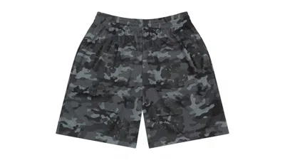 Pre-owned Denim Tears Men's  Camo Cotton Wreath Mesh Shorts In Black