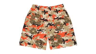 Pre-owned Denim Tears Men's  Camo Cotton Wreath Mesh Shorts In Brown