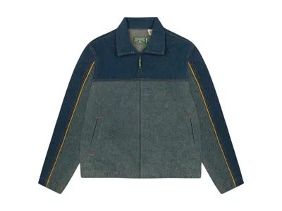 Pre-owned Denim Tears Men's  Cotton Fleur Delis Denim Track Jacket In Multi