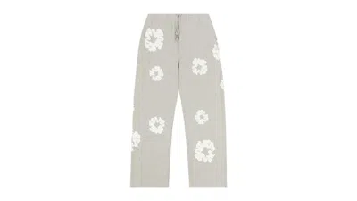 Pre-owned Denim Tears Men's  Cotton Wreath Baggy Sweatpants In Grey In Gray