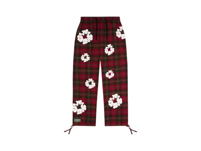 Pre-owned Denim Tears Men's  Cotton Wreath Pajama Pants In Red