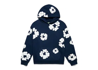 Pre-owned Denim Tears Men's  Cotton Wreath Sweatshirt In Navy Blue