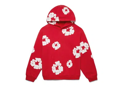 Pre-owned Denim Tears Men's  Cotton Wreath Sweatshirt In Red