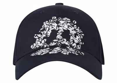 Pre-owned Denim Tears Men's  Denim University Dad Hat In Royal Blue