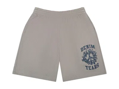 Pre-owned Denim Tears Men's  Denim University Mesh Shorts In Grey