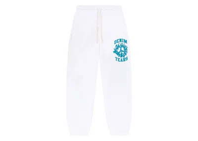 Pre-owned Denim Tears Men's  Denim University Sweatpants In White