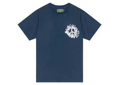 Pre-owned Denim Tears Men's  Denim University Tee Shirt In Navy Blue