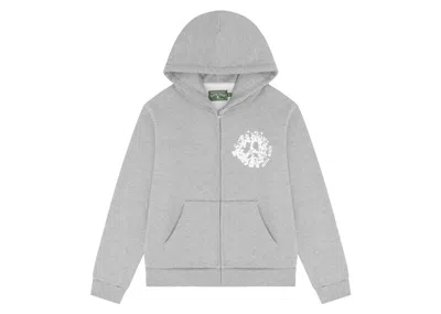 Pre-owned Denim Tears Men's  Denim University Zip Hoodie In Grey