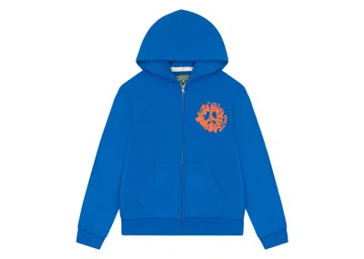 Pre-owned Denim Tears Men's  Denim University Zip Hoodie In Royal Blue