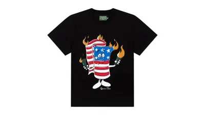 Pre-owned Denim Tears Men's  Firecracker Tee Shirt In Black
