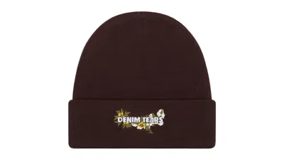 Pre-owned Denim Tears Men's  Floral Beanie In Brown