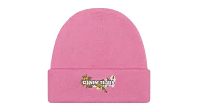Pre-owned Denim Tears Men's  Floral Beanie In Pink