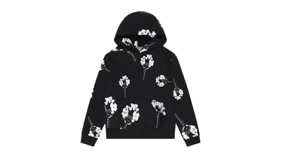 Pre-owned Denim Tears Men's  Hardies Tears Fist Wreath Hoodie In Black