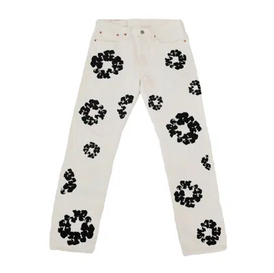 Pre-owned Denim Tears Men's  Inverted 501 Levis Jeans In White