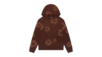 Pre-owned Denim Tears Men's  Mono Cotton Wreath Hoodie In Brown