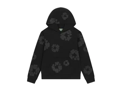 Pre-owned Denim Tears Men's  Mono Wreath Hoodie In Black