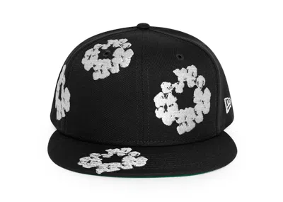 Pre-owned Denim Tears Men's  New Era Cotton Wreath 59/50 Cap In Black