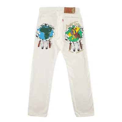 Pre-owned Denim Tears Men's  Onia Jean In White