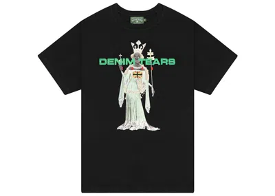 Pre-owned Denim Tears Men's  Queen Of Sheba Tee Shirt (fw23) In Black
