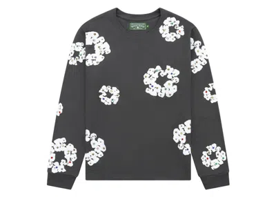 Pre-owned Denim Tears Men's  Rhinestone Cotton Wreath Thermal In Vintage Black