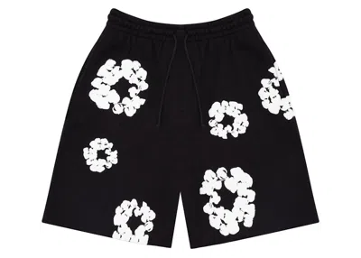 Pre-owned Denim Tears Men's  The Cotton Wreath Shorts In Black