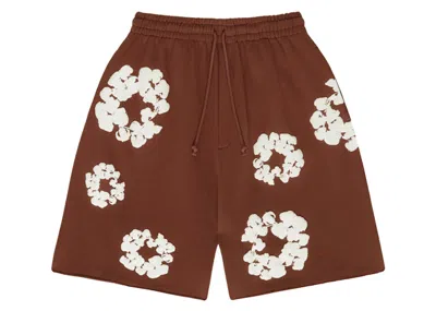 Pre-owned Denim Tears Men's  The Cotton Wreath Shorts In Brown