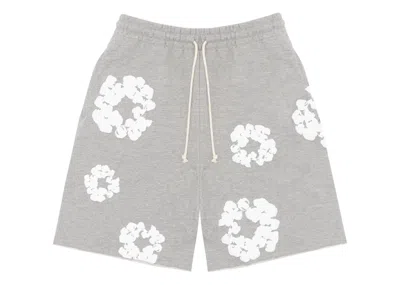 Pre-owned Denim Tears Men's  The Cotton Wreath Shorts In Grey In Gray