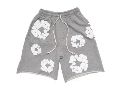 Pre-owned Denim Tears Men's  The Cotton Wreath Shorts In Grey In Gray