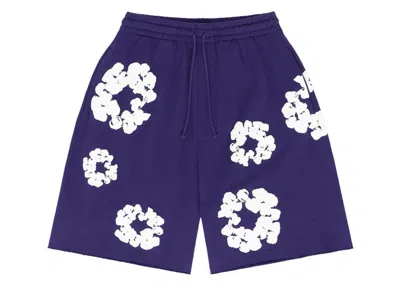 Pre-owned Denim Tears Men's  The Cotton Wreath Shorts In Purple