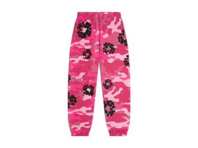 Pre-owned Denim Tears Men's  The Cotton Wreath Sweatpant In Pink Camo