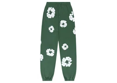 Pre-owned Denim Tears Men's  The Cotton Wreath Sweatpants In Green