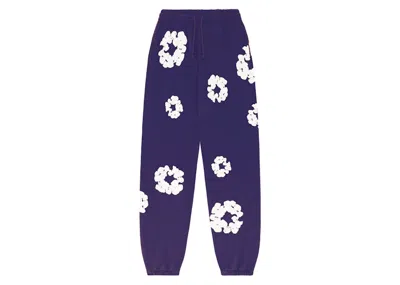 Pre-owned Denim Tears Men's  The Cotton Wreath Sweatpants In Purple