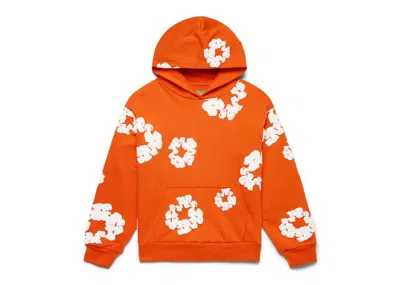 Pre-owned Denim Tears Men's  The Cotton Wreath Sweatshirt In Orange