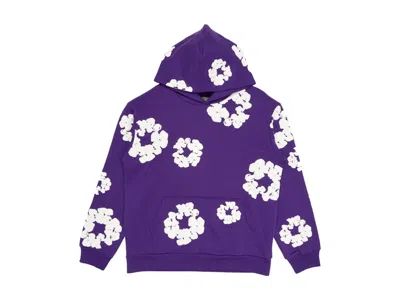 Pre-owned Denim Tears Men's  The Cotton Wreath Sweatshirt In Purple