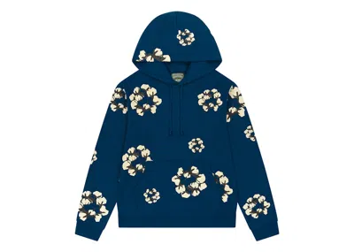 Pre-owned Denim Tears Men's  X Cpfm Cactus Tears Wreath Hoodie In Navy Blue
