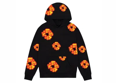 Pre-owned Denim Tears Men's  X Offset Wreath Hoodie In Black
