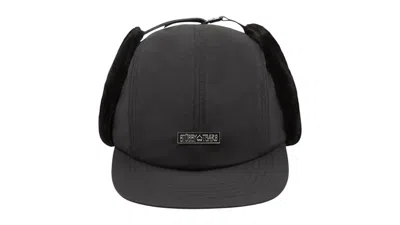 Pre-owned Denim Tears Men's  X Stussy Elmer Earflap Cap In Black