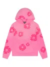 Denim Tears Mono Cotton Wreath Hoodie In Pink