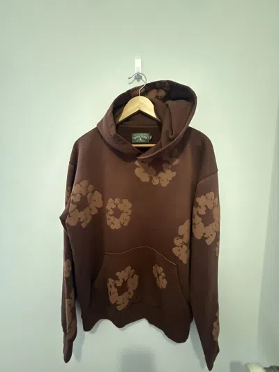 Pre-owned Denim Tears Mono Cotton Wreath Hoodie Brown