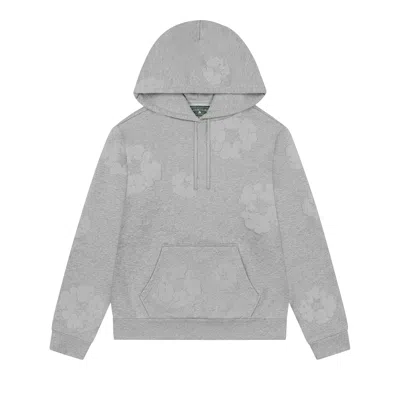 Pre-owned Denim Tears Mono Cotton Wreath Hoodie 'grey' | Men's Size L In Gray