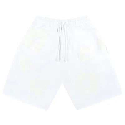 Pre-owned Denim Tears Mono Cotton Wreath Shorts 'white'