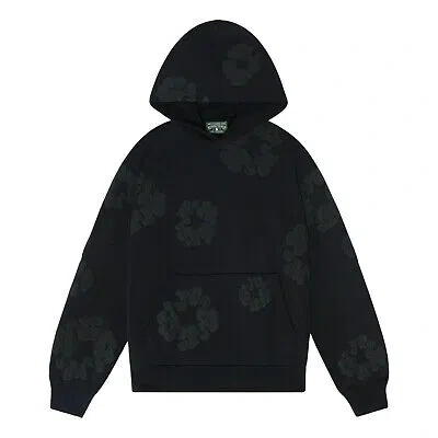 Pre-owned Denim Tears Mono Cotton Wreath Sweatshirt Mens Style : 013-006-140 In Black