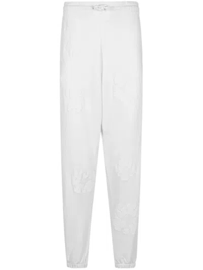 Denim Tears Mono Cotton Wreath Track Pants In White