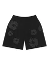 Denim Tears Mono Wreath "black" Shorts In Black