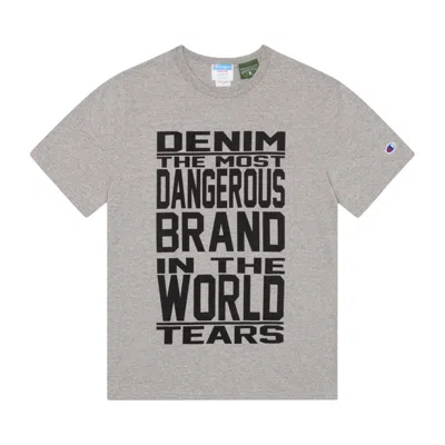 Pre-owned Denim Tears Most Dangerous Tee 'grey' | Men's Size Xxl In Gray